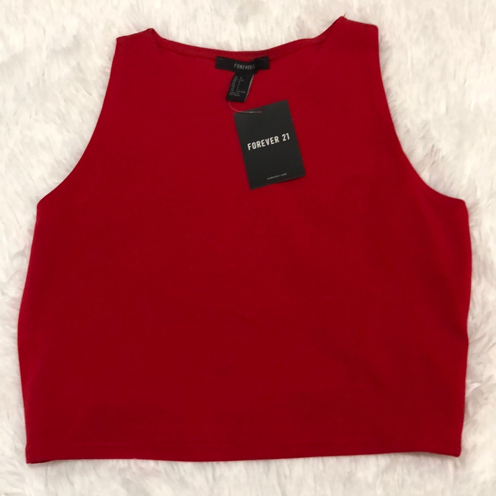 Brand New Red Crop Top